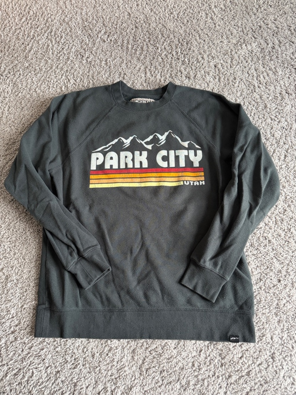 Park City Utah Dark Green Graphic Sweatshirt